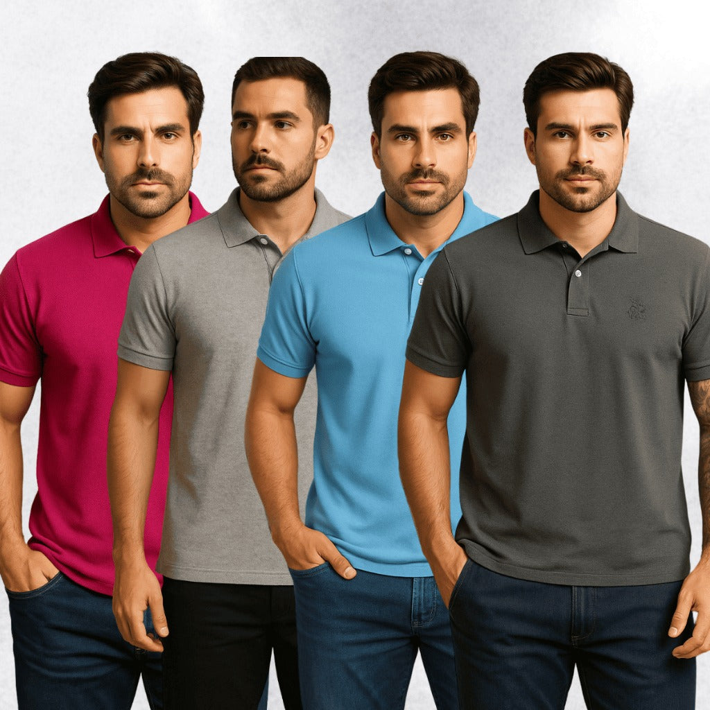 Kit 4 Camisa Polo Domani