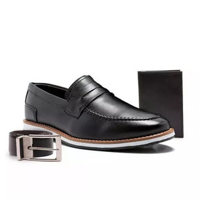 Kit Mocassim Millenium + Cinto + Carteira