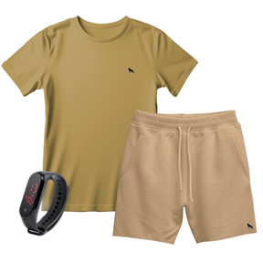Kit Camisa Vital + Bermuda + Relógio Digital